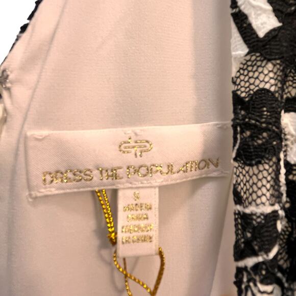 Dress The Population Alice Floral Sleeveless V Neck Sheath Dress NWT Small - Picture 3 of 12